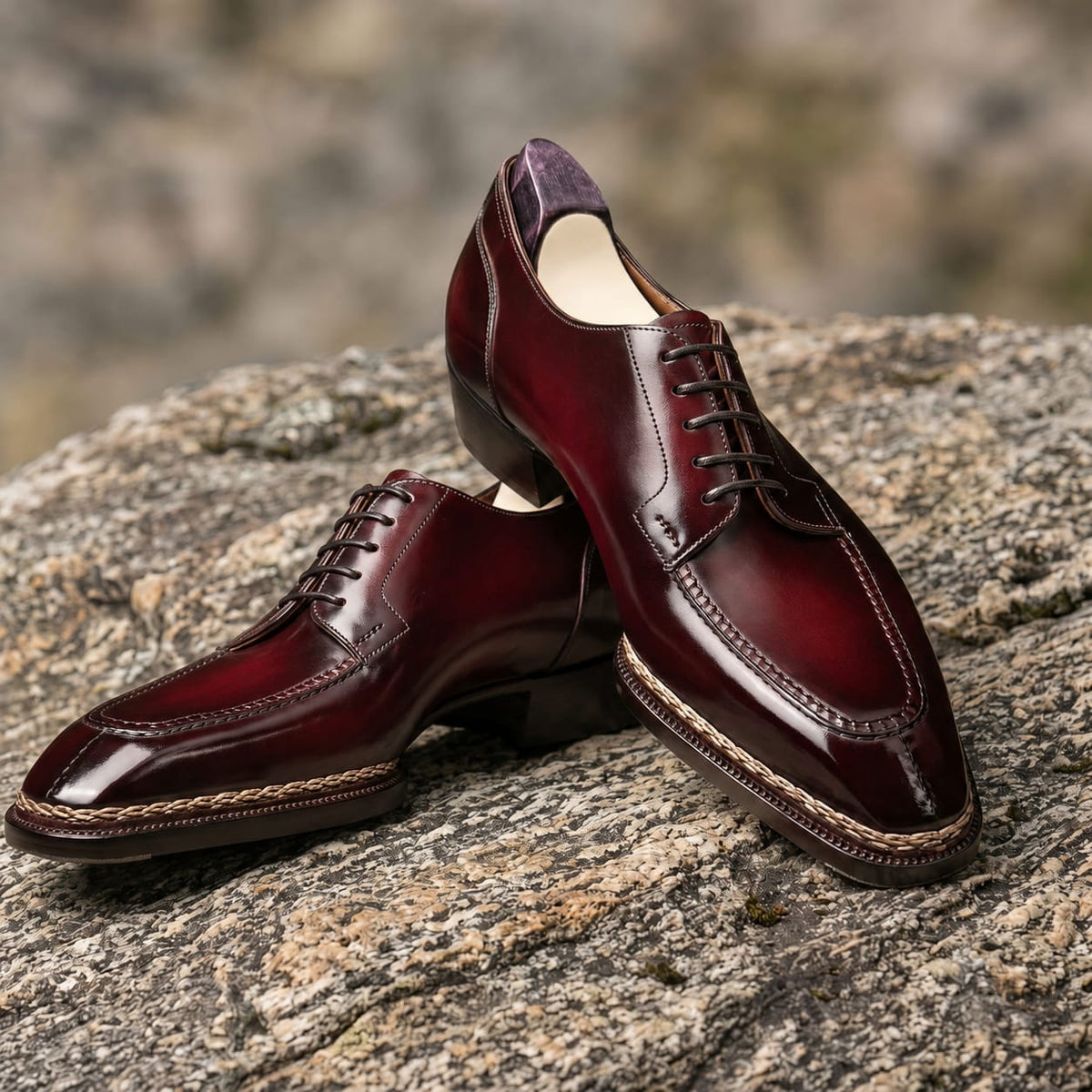 Burgundy maestro oxford shoes