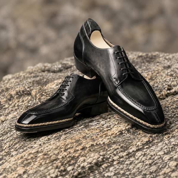Black maestro oxford shoes - height increasing