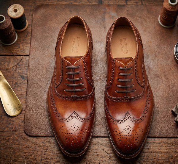 Bourbon leather damiana wingtip brogue oxford -formal shoes