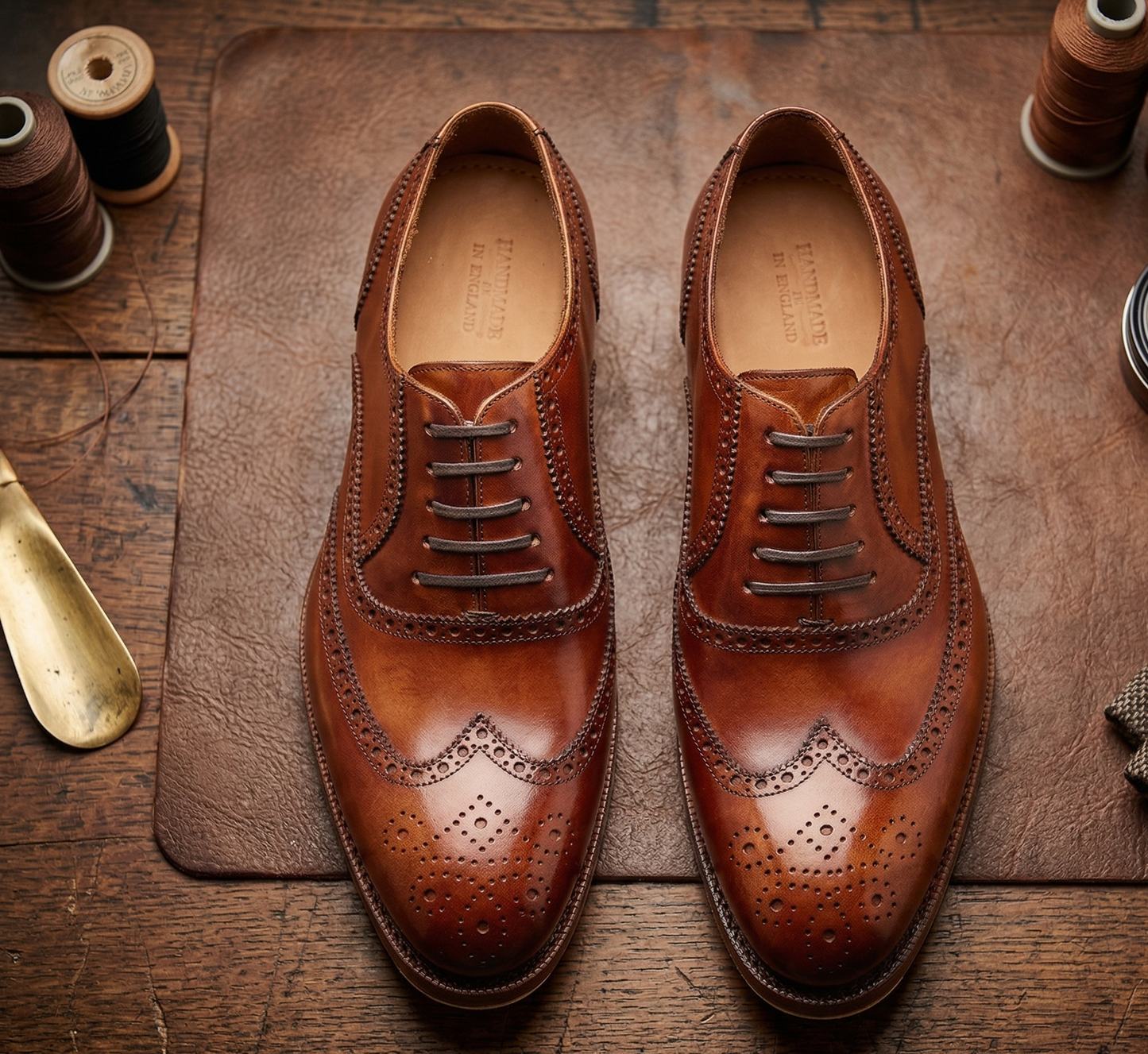 Bourbon leather damiana wingtip brogue oxford  -formal shoes
