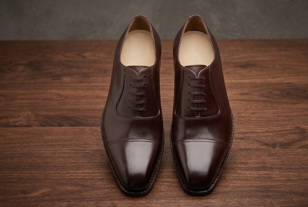Brown leather la gusta toe cap oxford -formal shoes