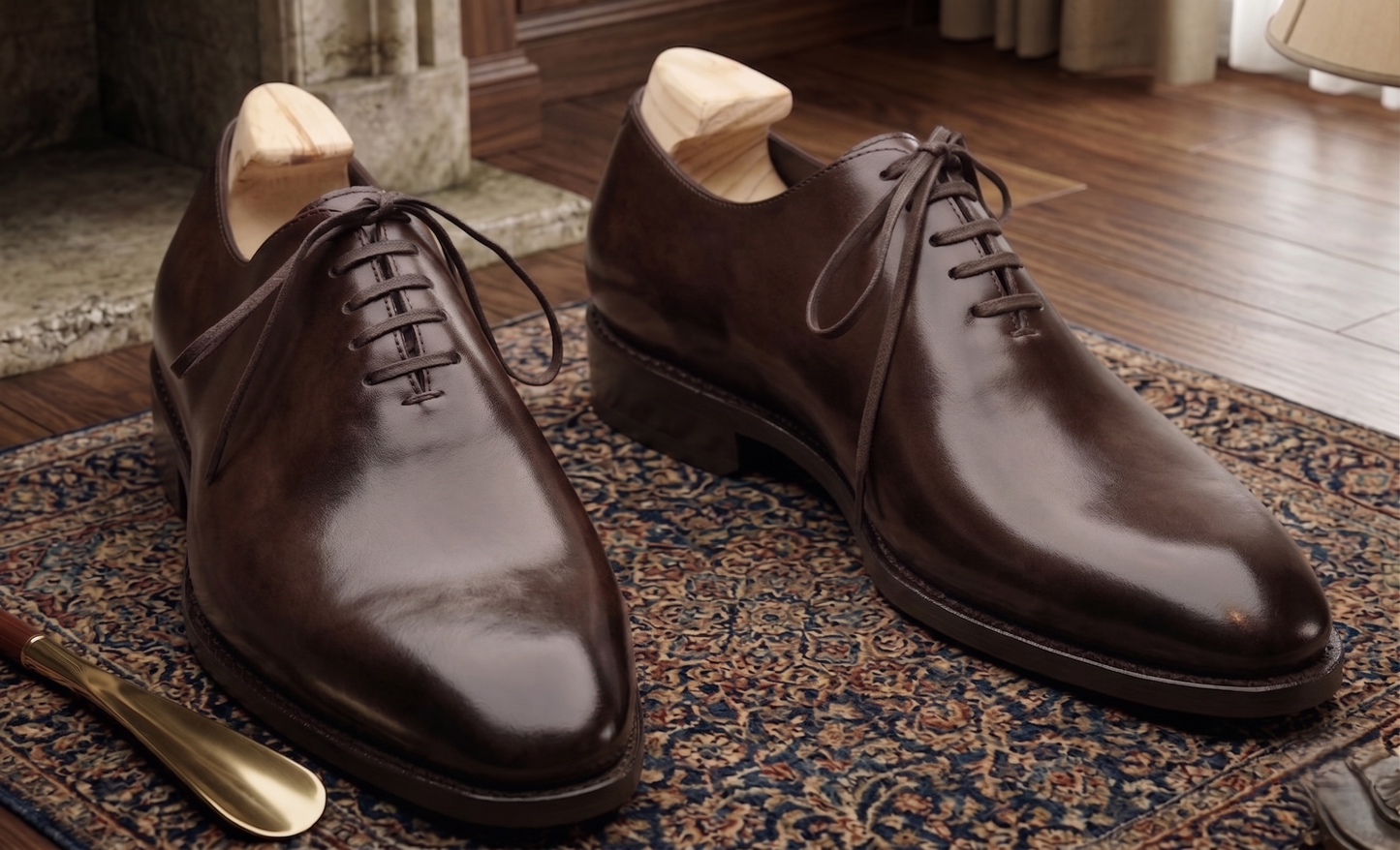 Brown leather Ignazia wholecut oxford shoe -formal  shoes