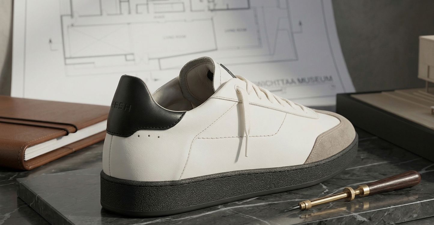 Black low top sneaker