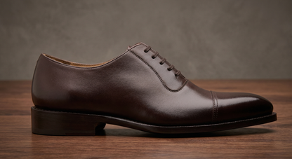 Brown leather la gusta toe cap oxford -formal shoes