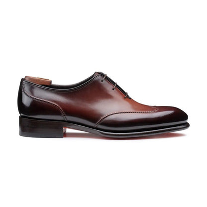Dark brown tradizione derby shoe