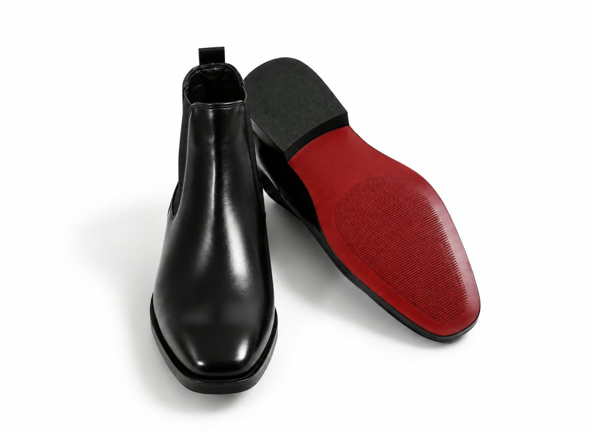 Black Neron Chelsea Boots for Men